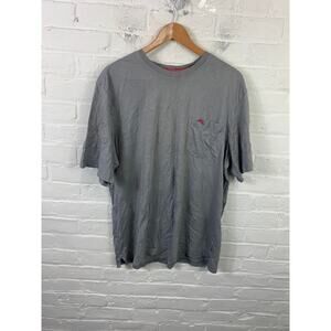 Tommy Bahama Women's Crew Neck Pullover T-Shirt Short Sleeve Gray Size XL